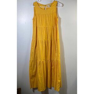 Womens Chelsea‎ & Violet Linen Cotton Sundress Sleeveless XS Ruffles